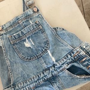 Forever21 Short jean dress overalls